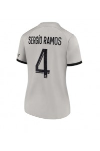 Paris Saint-Germain Sergio Ramos #4 Voetbaltruitje Uit tenue Dames 2022-23 Korte Mouw